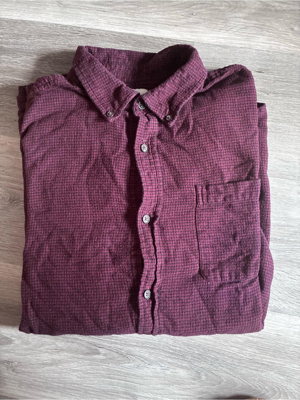 croft & barrow Men's Button-Down Shirt in Burgundy Plum